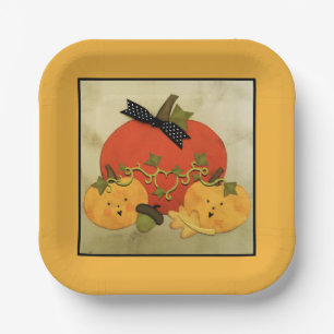 October Halloween Bridal Shower Paper Plate