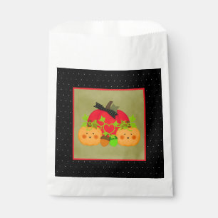 October Halloween Bridal Shower Pumpkin Couple Favour Bags
