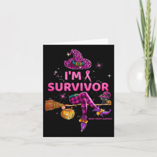 October I&#';m Survivor We Wear Pink Breast Cancer Card
