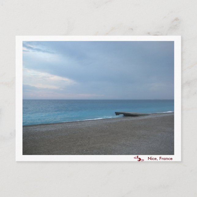 October in Nice, France Postcard (Front)