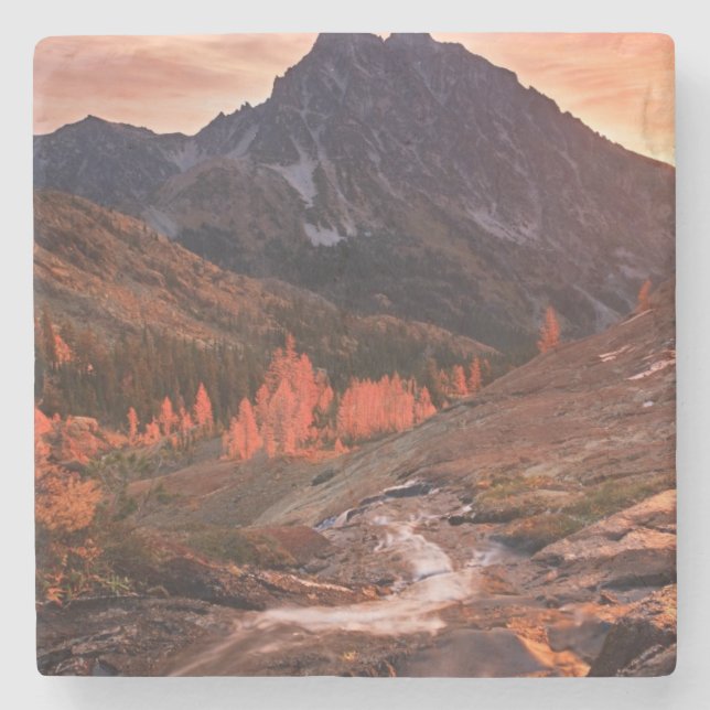 October Light on Headlight Basin Stone Coaster (Front)