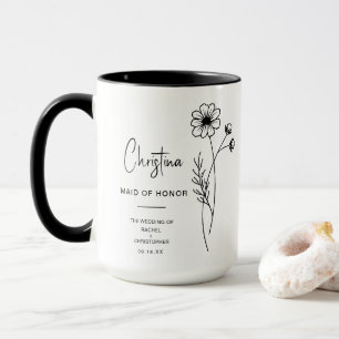 October Maid of Honour Cosmos Birth Flower Mug