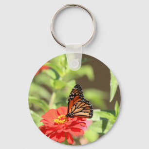 October Monarch Key Ring