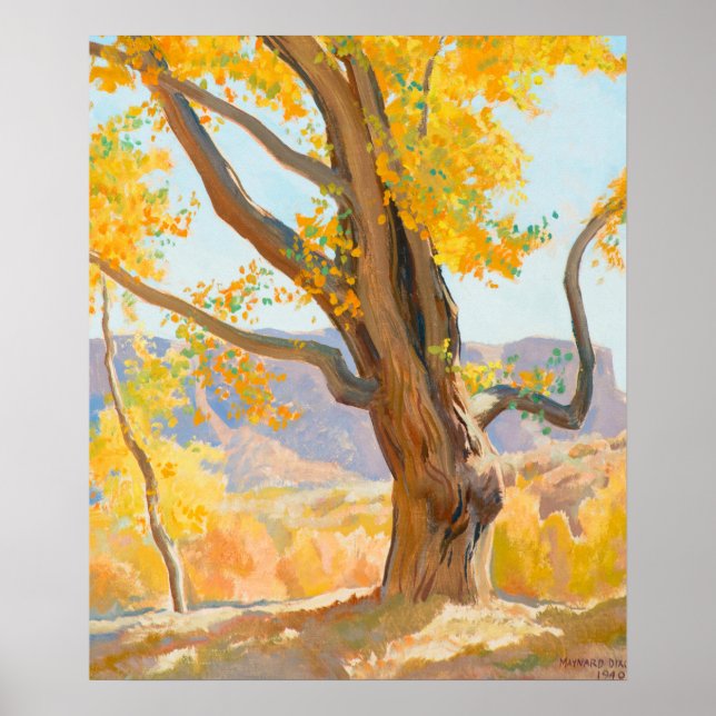 October Morning by Maynard Dixon Poster (Front)