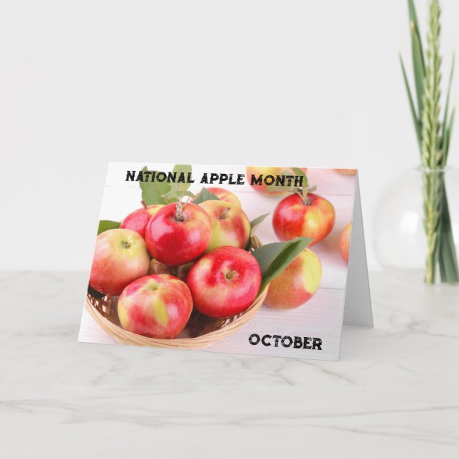 October National Apple Month Card (Front)