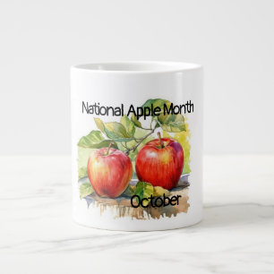 October National Apple Month Large Coffee Mug