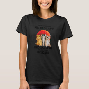 October Never Underestimate An Old Lady Who Loves T-Shirt