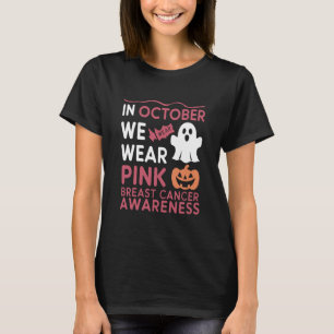 October Pink Breast Cancer Ghost Tee