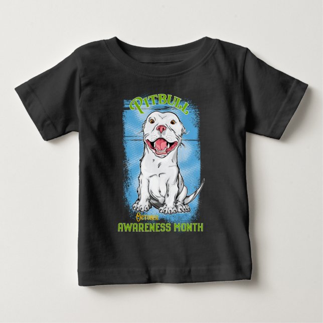 October, Pitbull Awareness Month T-Shirt (Front)