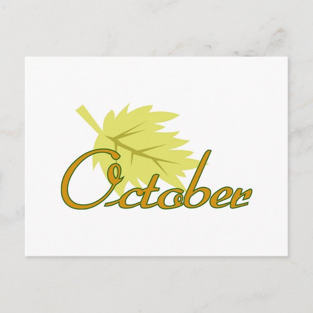 October Postcard (Front)