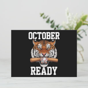 October Ready For Ready Tiger Baseball 2024 Invitation
