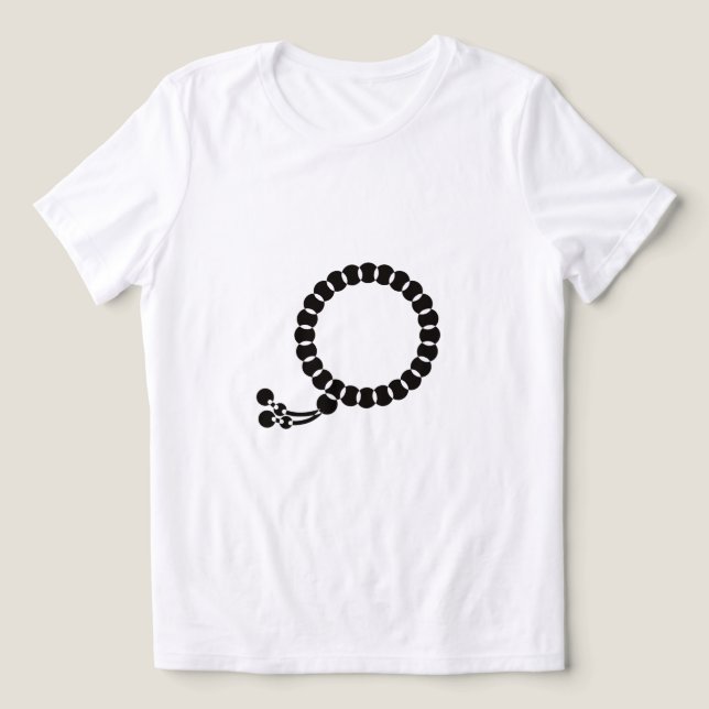 October The Rosary Month Tri-Blend Shirt (Design Front)