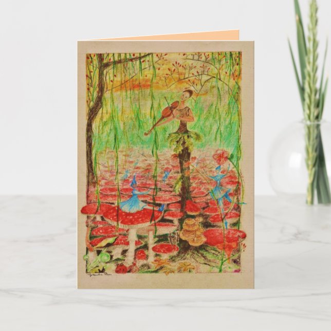 October Violinist Card (Front)