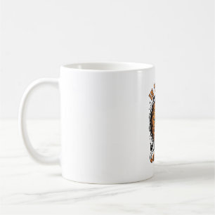 October We Wear Orange Flying Witch Pumpkins Black Coffee Mug