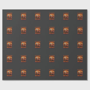 October We Wear Orange Halloween Pumpkin Llama Sku Wrapping Paper