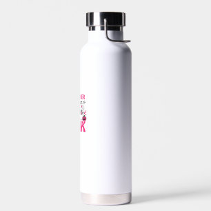 October We Wear Pink Nurse Breast Cancer Awareness Water Bottle