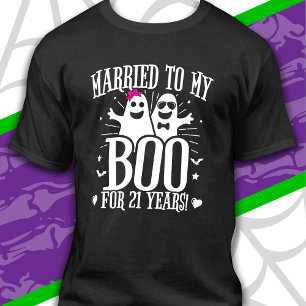 October Wedding Anniversary Funny 21st Anniversary T-Shirt
