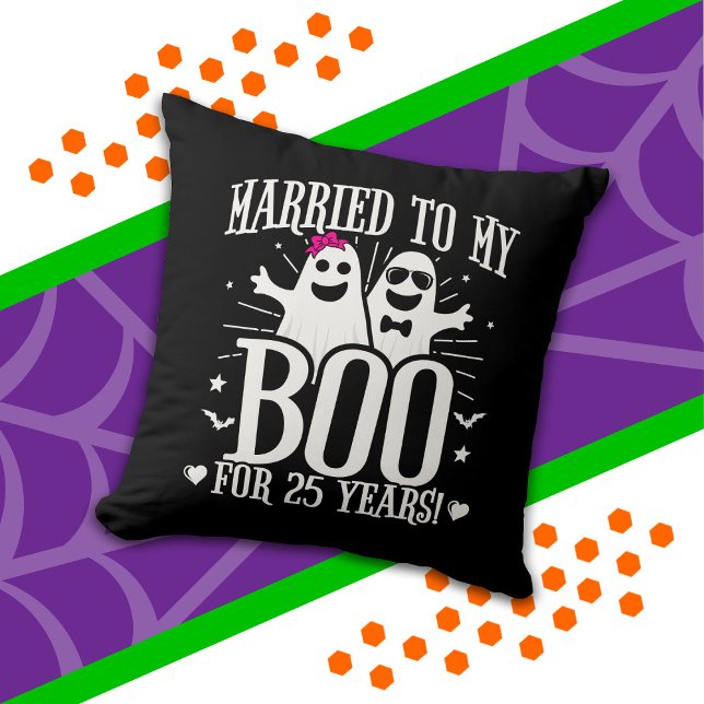 October Wedding Anniversary Funny 25th Anniversary Cushion (Creator Uploaded)