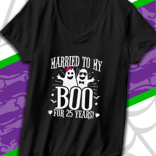 October Wedding Anniversary Funny 25th Anniversary T-Shirt