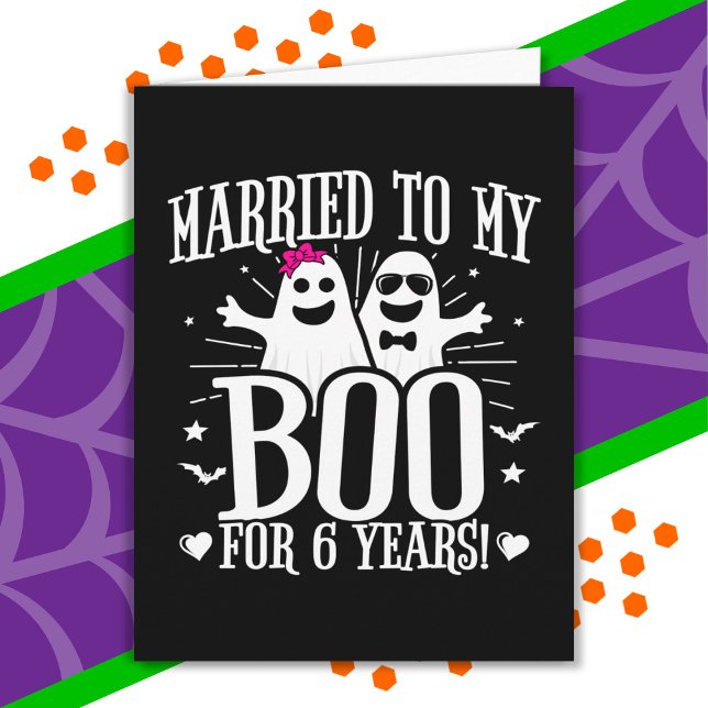 October Wedding Anniversary Funny 6th Anniversary Card (Creator Uploaded)