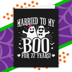 October Wedding Anniversary Funny 72nd Anniversary Card