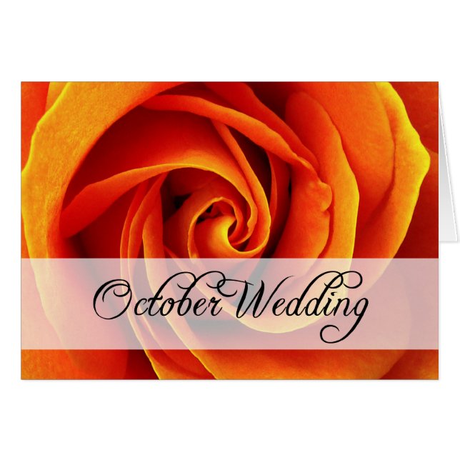 October Wedding : rose of the season : (Front Horizontal)