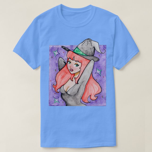 October Witch Pinup T-Shirt (Design Front)