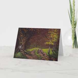 October Woods Greeting Card