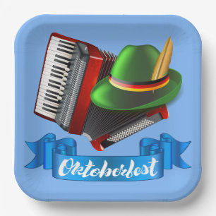 Octoberfest Accordion Paper Plate