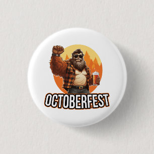 Octoberfest Bigfoot 3 Cm Round Badge