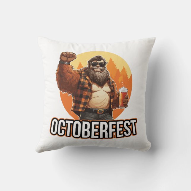 Octoberfest Bigfoot  Cushion (Back)