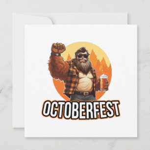 Octoberfest Bigfoot  Invitation