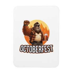 Octoberfest Bigfoot  Magnet