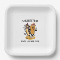 Octoberfest Brats and Beer Fall Party Retro