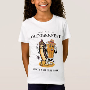 Octoberfest Brats Beer Fall Party Retro Kid's T-Shirt