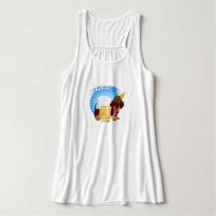 Octoberfest Dachshund Flowy Racerback Tank Top