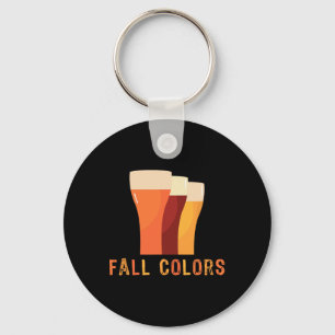 Octoberfest Fall Colours Funny Beer Drinking Vinta Key Ring