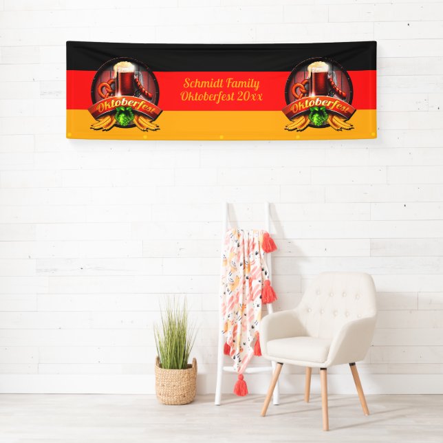 Octoberfest Festival Personalise Name Year Banner (Insitu)