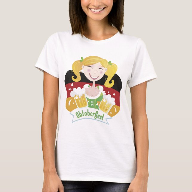 Octoberfest Mädchen T-Shirt (Front)