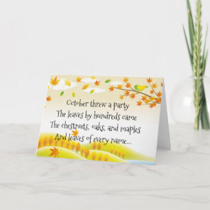 October's Party Card