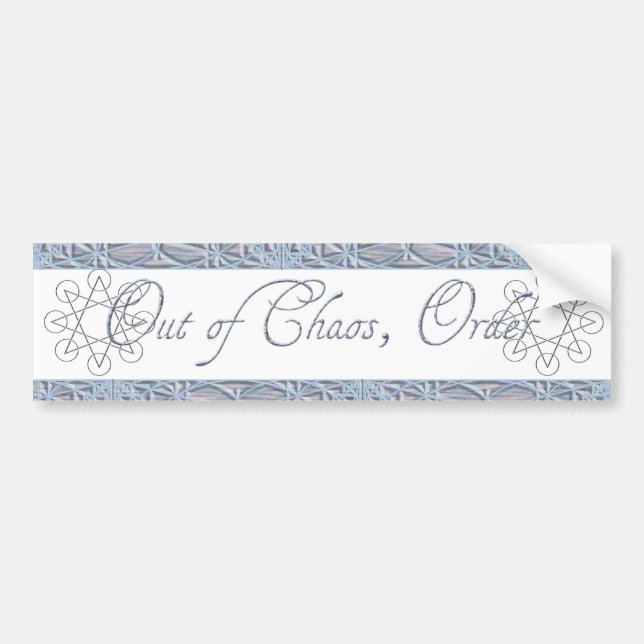 Octogram, Out of Chaos, Order Bumper Sticker (Front)