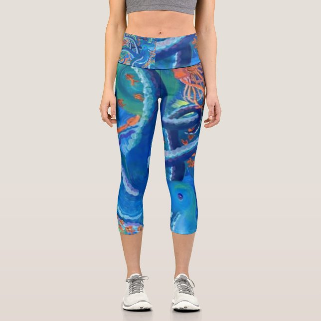 Octopacifica Yoga Capri Leggings (Front)
