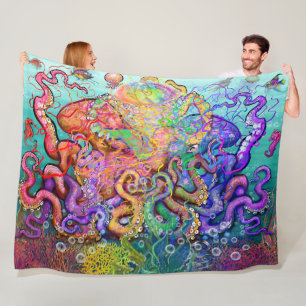 Octopi Fleece Blanket