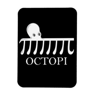 Octopi - Funny Pi Octopus Math Magnet