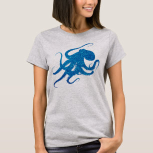 octopi octopus cool hipster glitter octopus shirt