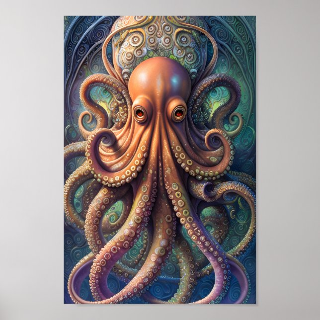 Octopus - 02 - Fantasy Art Poster (Front)