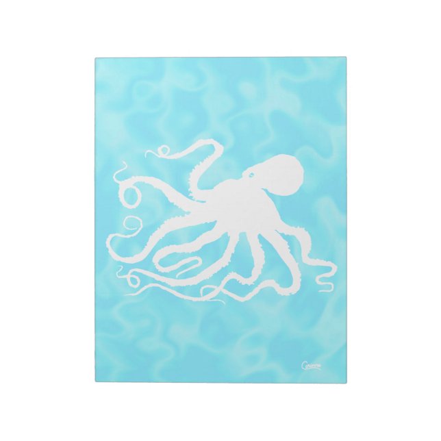 Octopus - 11" x 8.5" Notepad (Rotated)