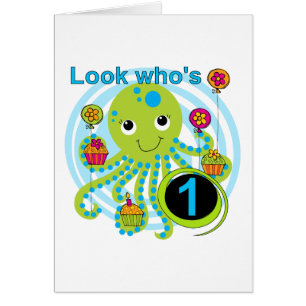 Octopus 1st Birthday T-shirts and Gifts