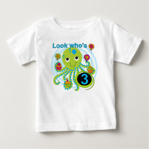 Octopus 3rd Birthday T-shirts and Gifts