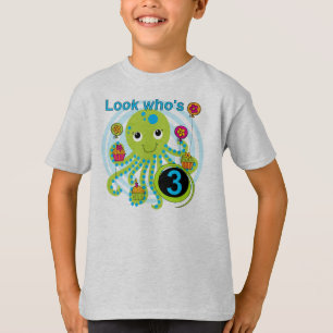 Octopus 3rd Birthday T-shirts and Gifts